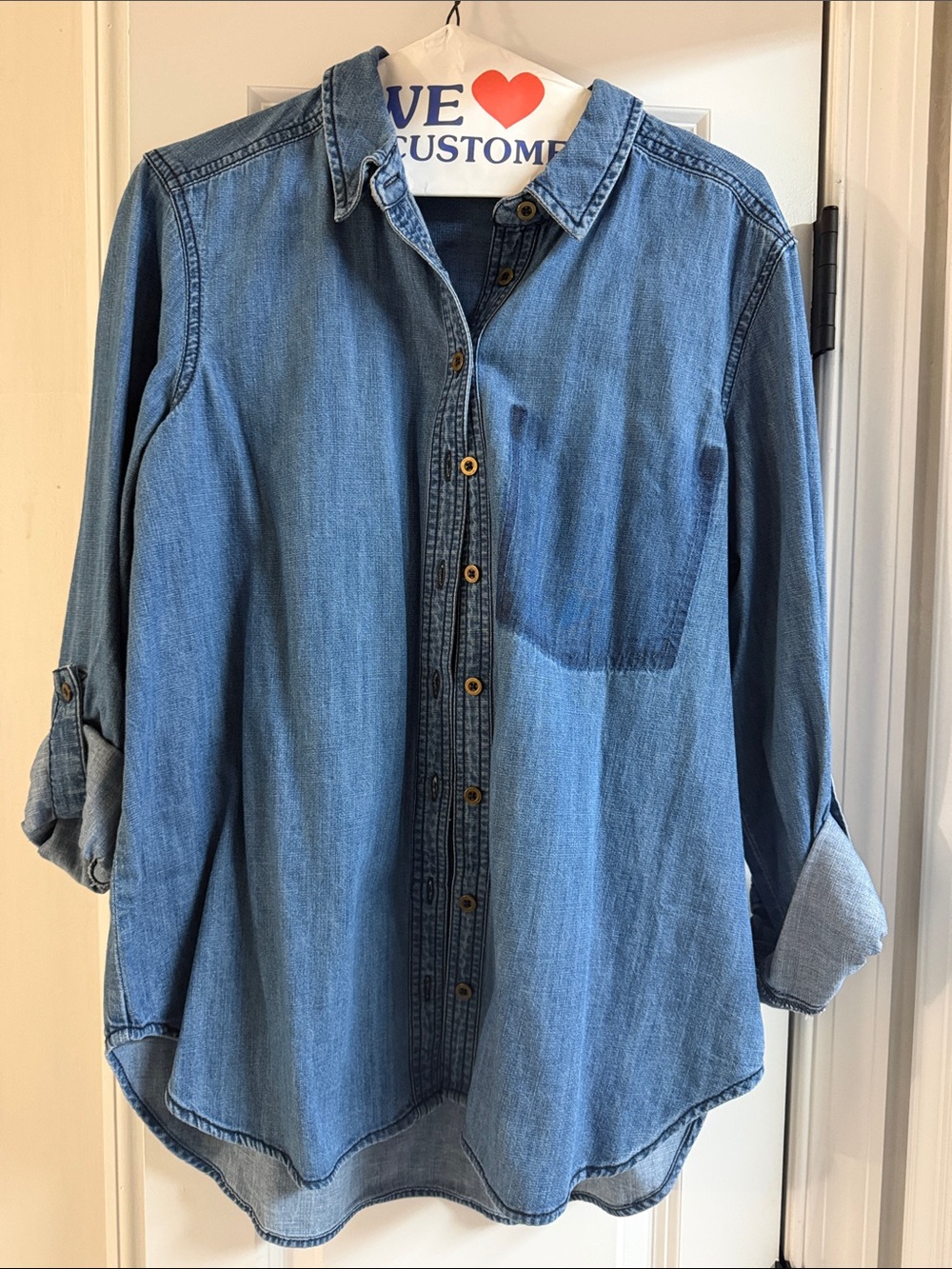 Anthropologie Pilcro denim button down